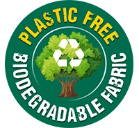 Bio Plastic Free Fabric Logo